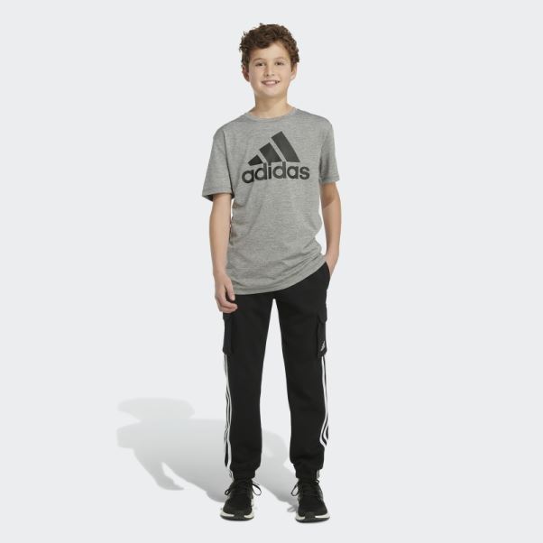 Pantalon De Jogging Adidas Cargo En Polaire 3 Bandes Noir