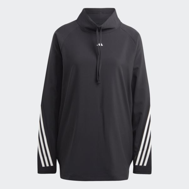 Train Icones Haut Couvrant Adidas Noir