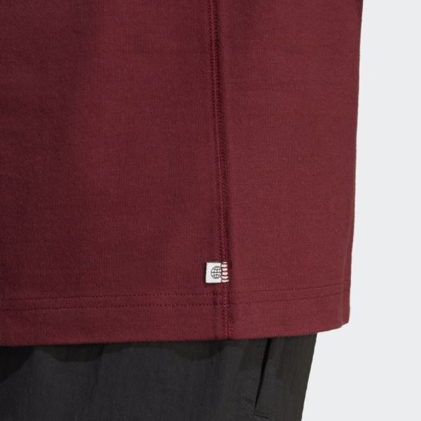 Tee Shirt Adidas Adicolor Contempo Rouge