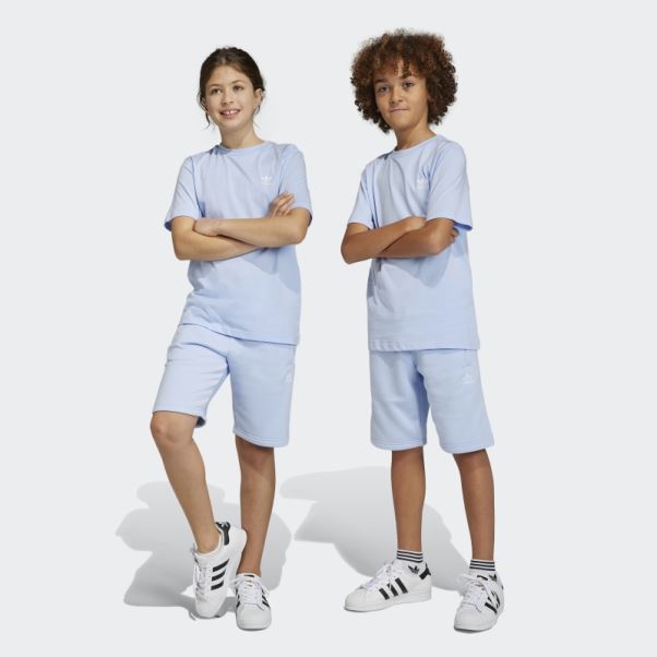 Short Adicolor Bleu Aube Adidas