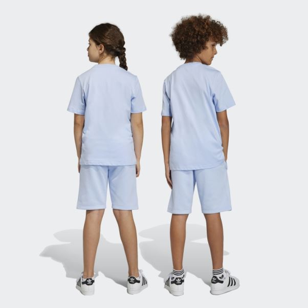 Short Adicolor Bleu Aube Adidas