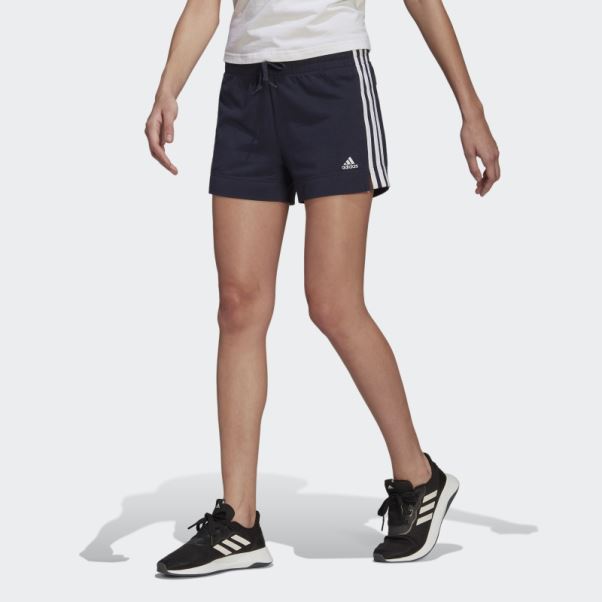 Short Adidas Essentials Slim 3 Bandes Encre