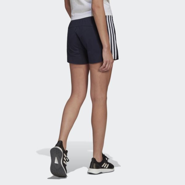 Short Adidas Essentials Slim 3 Bandes Encre