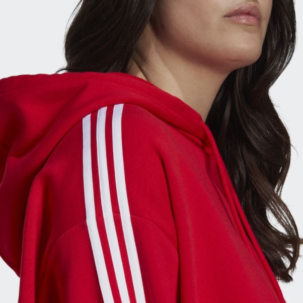 Sweat à Capuche Court Adidas Scarlet Adicolor Classics (taille Plus)