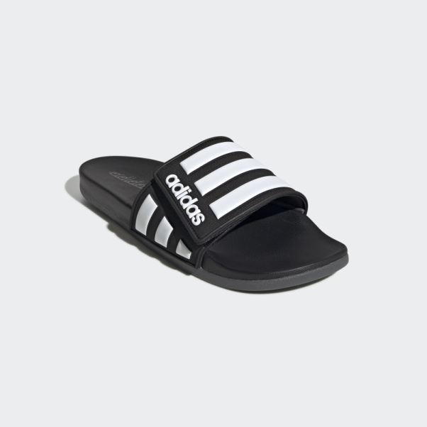 Claquettes Ajustables Adidas Adilette Comfort Noires