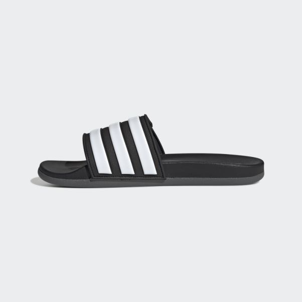 Claquettes Ajustables Adidas Adilette Comfort Noires