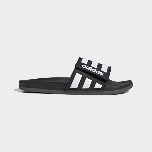 Claquettes Ajustables Adidas Adilette Comfort Noires
