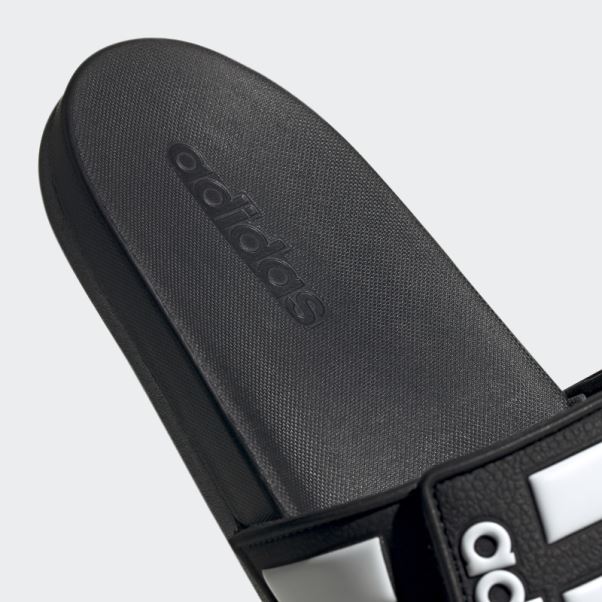 Claquettes Ajustables Adidas Adilette Comfort Noires