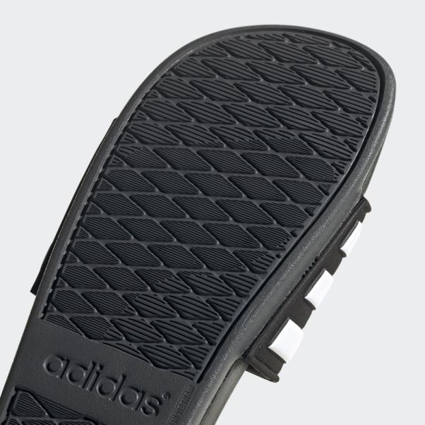 Claquettes Ajustables Adidas Adilette Comfort Noires