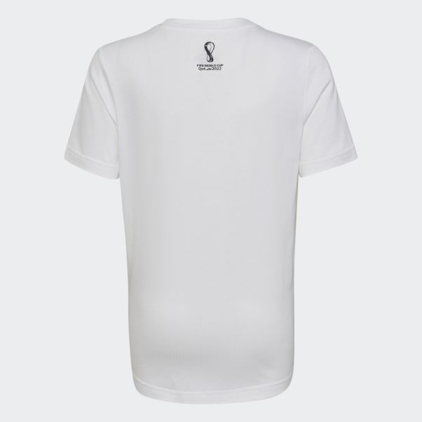 T-shirt Adidas Coupe Du Monde Fifa 2022 Allemagne Blanc