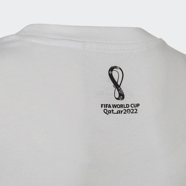 T-shirt Adidas Coupe Du Monde Fifa 2022 Allemagne Blanc