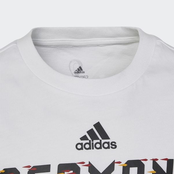 T-shirt Adidas Coupe Du Monde Fifa 2022 Allemagne Blanc