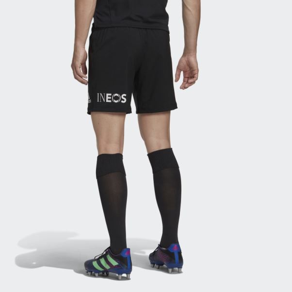 Adidas All Blacks Short De Rugby Domicile Blanc