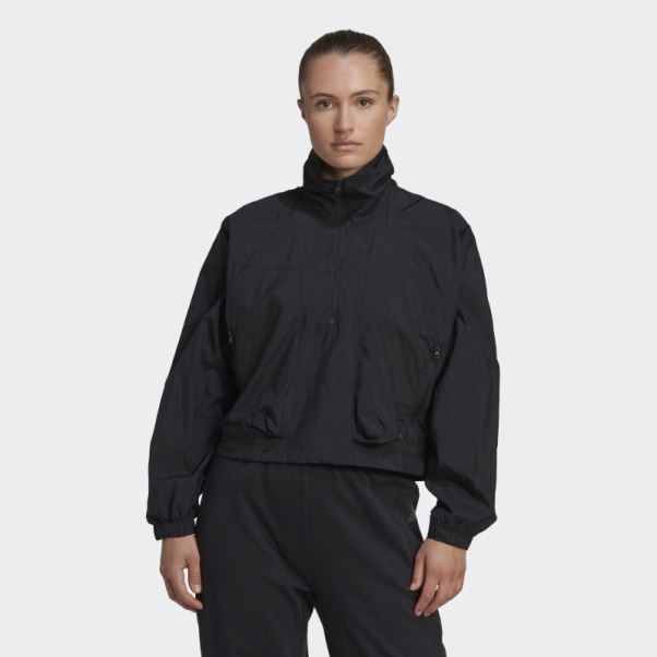 Veste Demi-zip Tissée X-city Adidas Noir