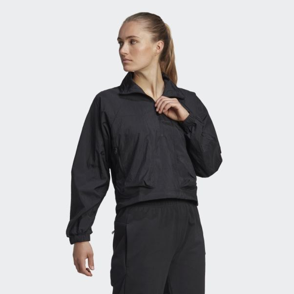 Veste Demi-zip Tissée X-city Adidas Noir