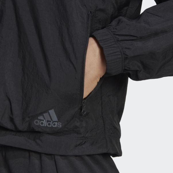 Veste Demi-zip Tissée X-city Adidas Noir