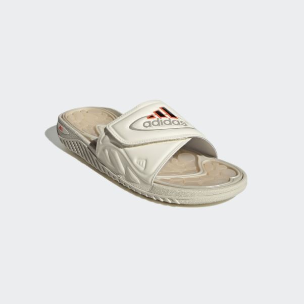 Sandales Reptossage Adidas Blanc