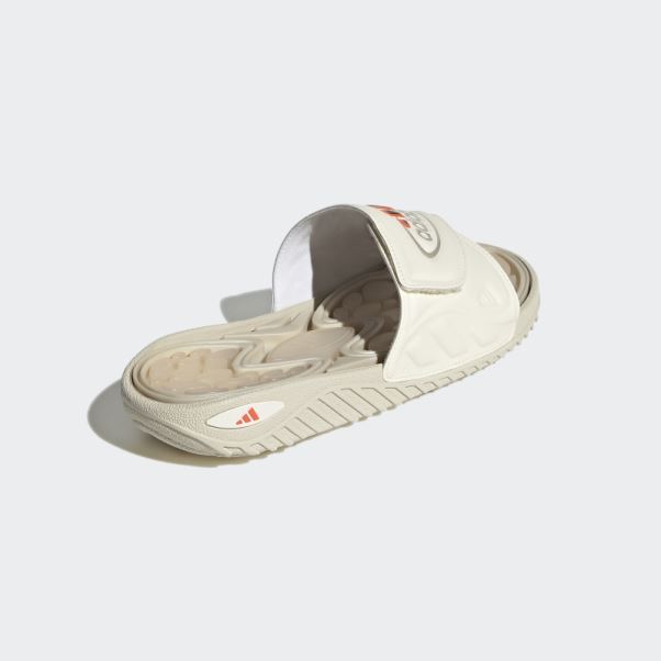 Sandales Reptossage Adidas Blanc
