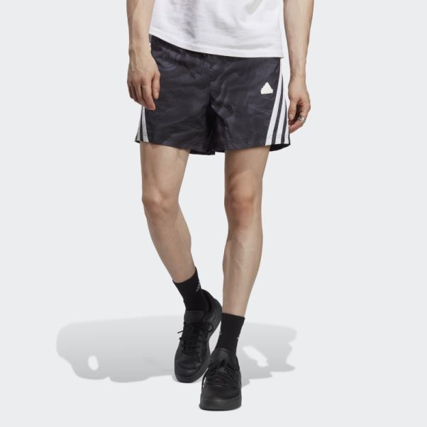 Future Icons Allover Print Short Adidas Noir
