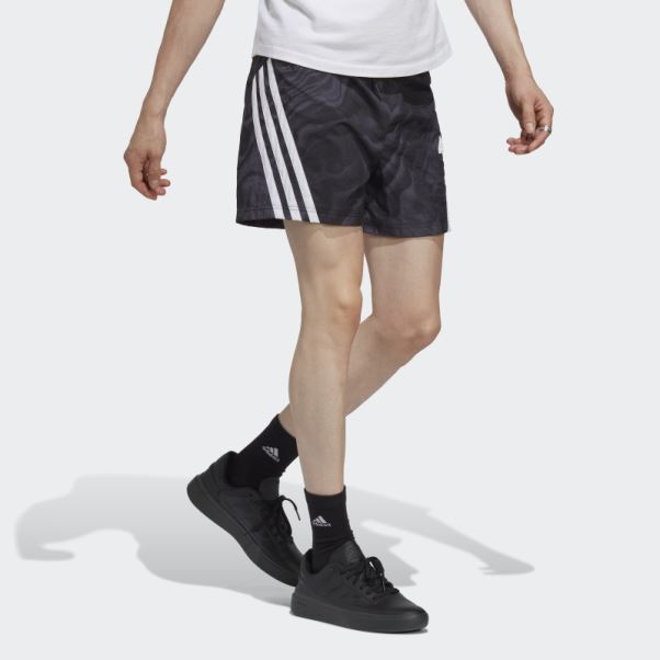 Future Icons Allover Print Short Adidas Noir