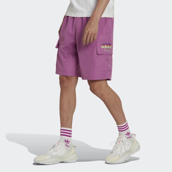 Short Cargo Adidas Hyperreal Lilas