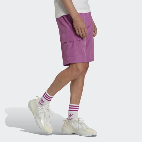 Short Cargo Adidas Hyperreal Lilas