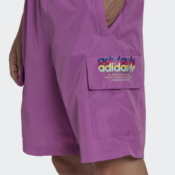 Short Cargo Adidas Hyperreal Lilas
