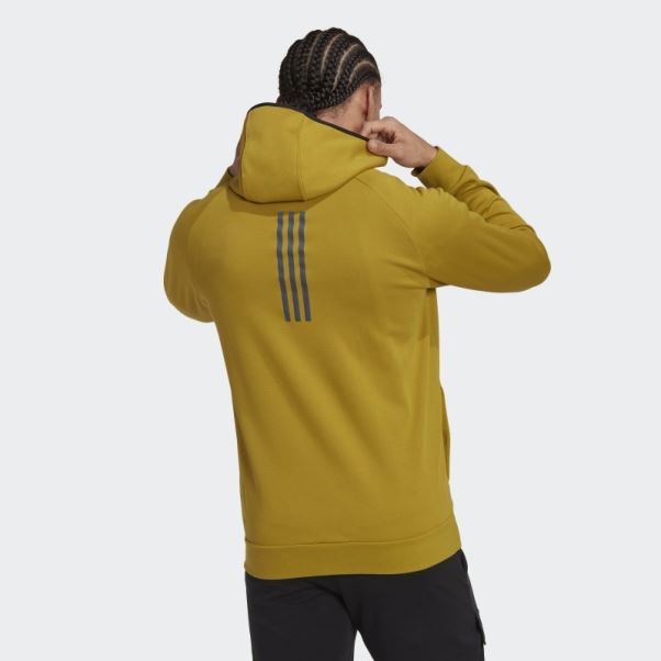 X-city Sweat à Capuche Entièrement Zippé Adidas Olive
