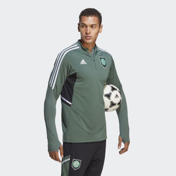 Celtic Fc Condivo 22 Training Top Vert Oxyde Adidas