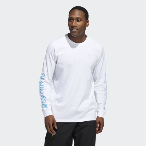 T-shirt Graphique Trae Blanc Adidas