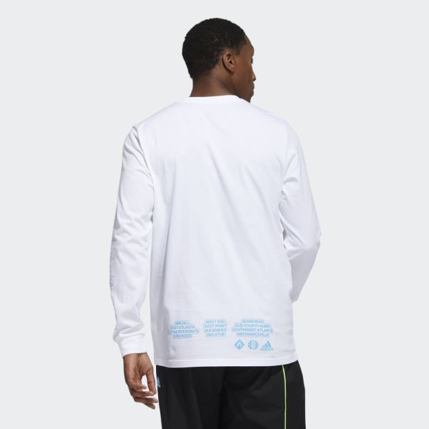 T-shirt Graphique Trae Blanc Adidas