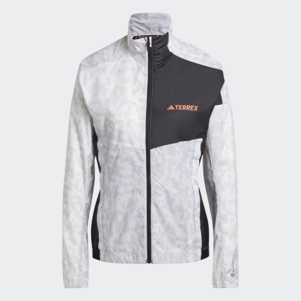 Coupe Vent Adidas Terrex Trail Running Blanc