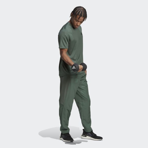 Adidas Aeroready Conçu Pour Le Mouvement T-shirt Vert Oxyde