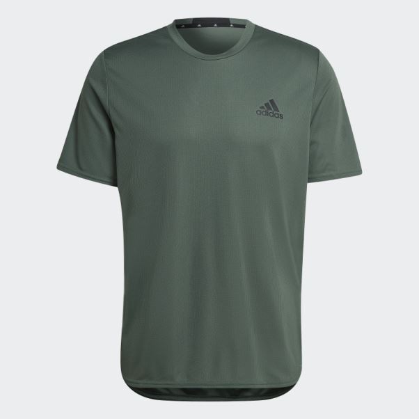 Adidas Aeroready Conçu Pour Le Mouvement T-shirt Vert Oxyde