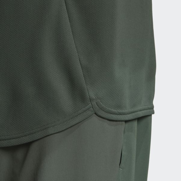 Adidas Aeroready Conçu Pour Le Mouvement T-shirt Vert Oxyde