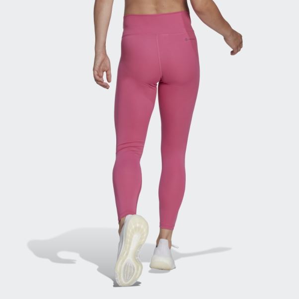 Adidas Training Essentials Legging Taille Haute 7/8 Fuchsia