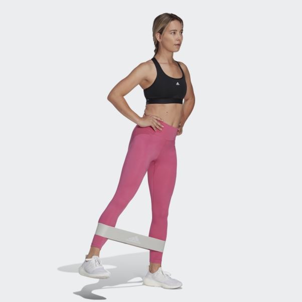 Adidas Training Essentials Legging Taille Haute 7/8 Fuchsia