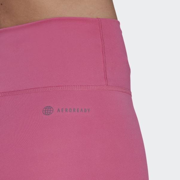 Adidas Training Essentials Legging Taille Haute 7/8 Fuchsia