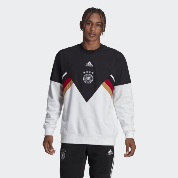 Sweat Allemagne Icon Crew Noir Adidas