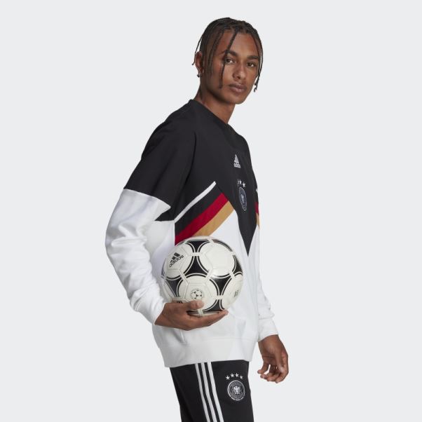 Sweat Allemagne Icon Crew Noir Adidas