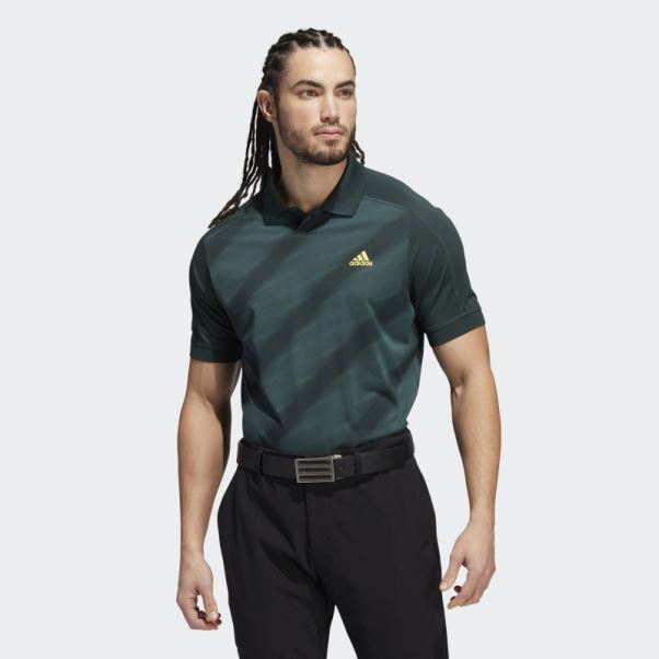 Polo Vert Imprimé Adidas