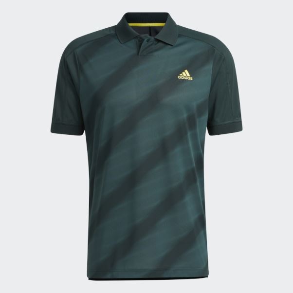 Polo Vert Imprimé Adidas