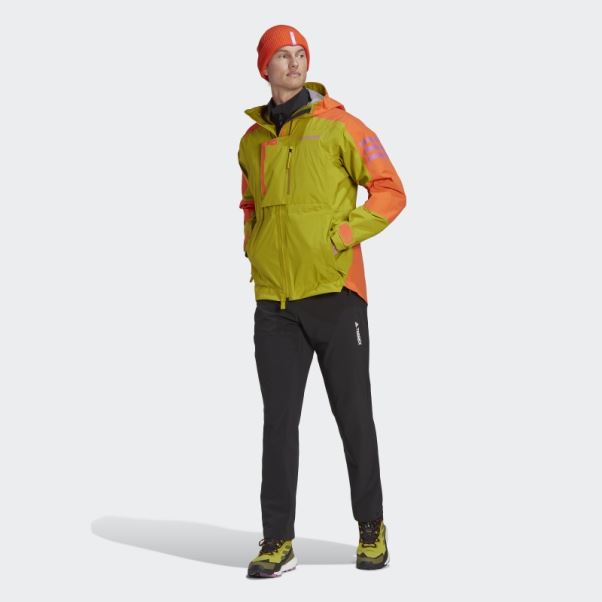 Veste De Randonnée Adidas Terrex Xploric Rain.rdy Olive