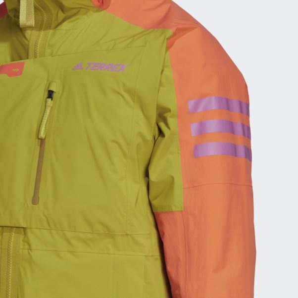 Veste De Randonnée Adidas Terrex Xploric Rain.rdy Olive