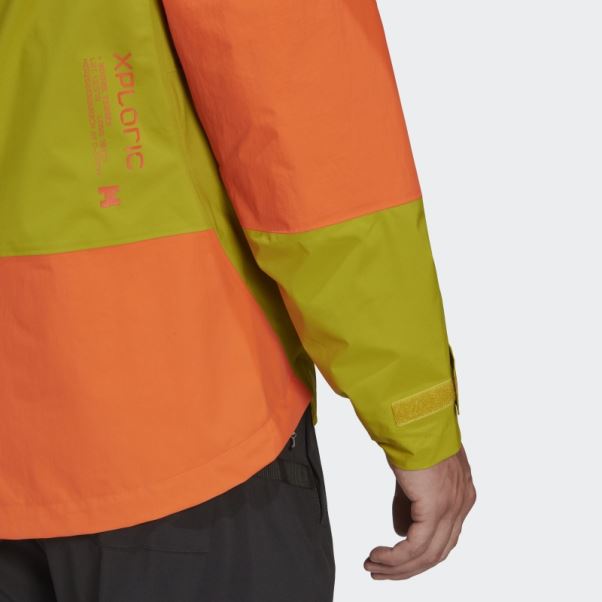 Veste De Randonnée Adidas Terrex Xploric Rain.rdy Olive