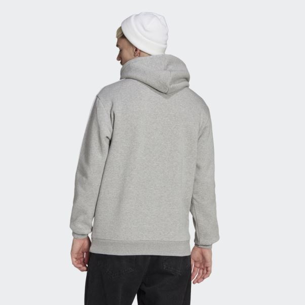 Sweat à Capuche Adicolor Classics 3 Bandes Gris Moyen Adidas