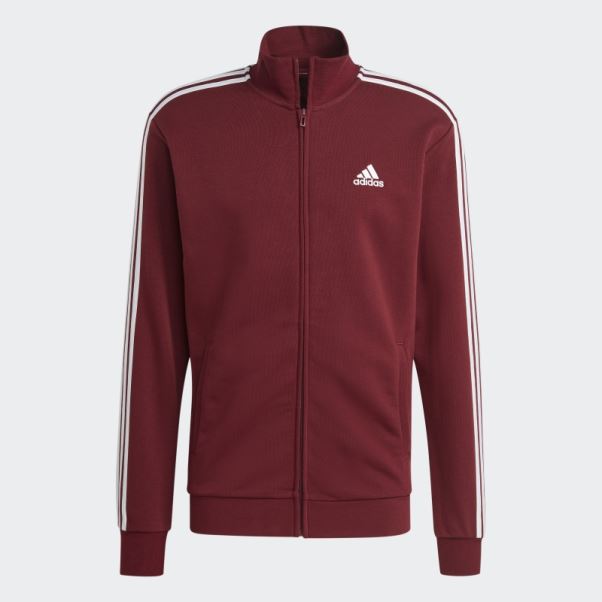 Survêtement Basic 3-stripes French Terry Rouge Adidas