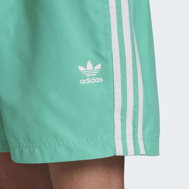Adidas Adicolor Classics 3-stripes Short De Bain Hi-res Vert