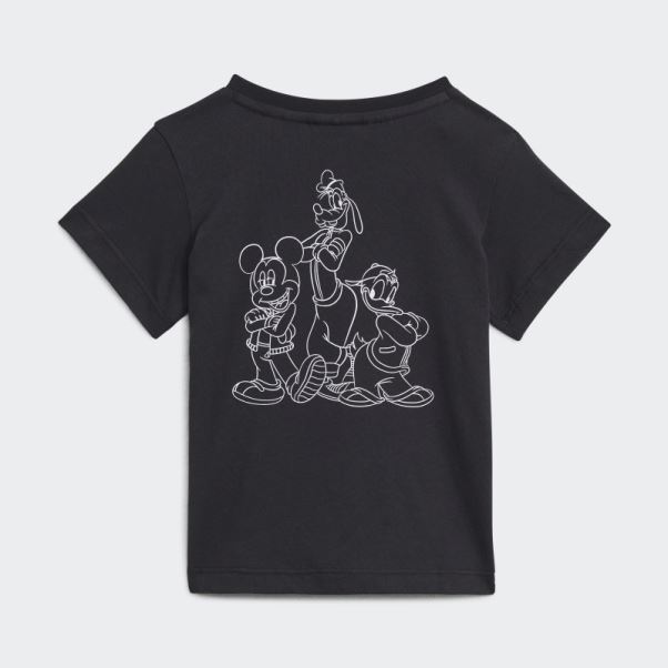 Tee Shirt Disney Mickey Et Ses Amis Noir Adidas