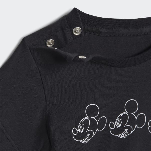 Tee Shirt Disney Mickey Et Ses Amis Noir Adidas